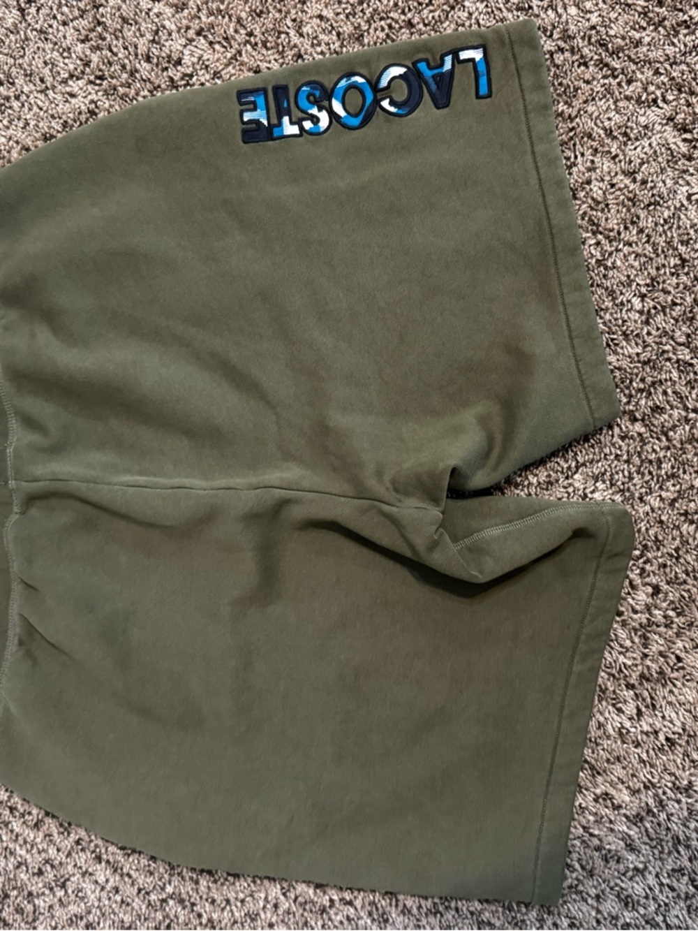 Lacoste Olive Green Sport Sweatshirt with Crocodile Logo